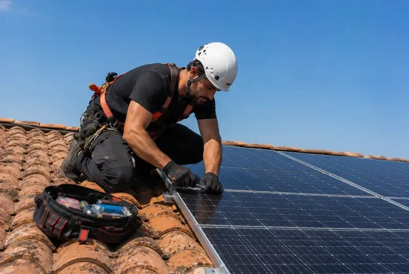 Maintenance et monitoring de panneaux solaires à Berné